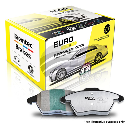 BREMTEC EURO-LINE BRAKE PADS SET BT1611ELC