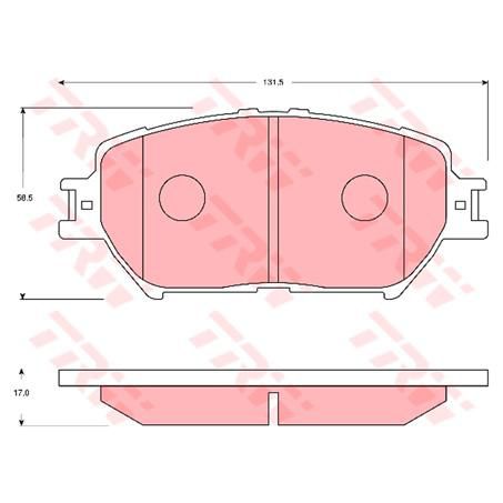 TRW DTEC Brake Pad Set (DB1462)