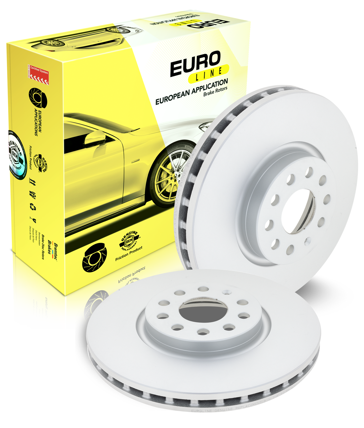 EURO-LINE HC BRAKE DISC ROTOR PAIR BDR16400ELH