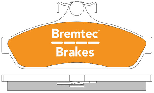 BREMTEC PRO-LINE BRAKE PADS SET NISSAN PULSAR 1983- BT885PRO
