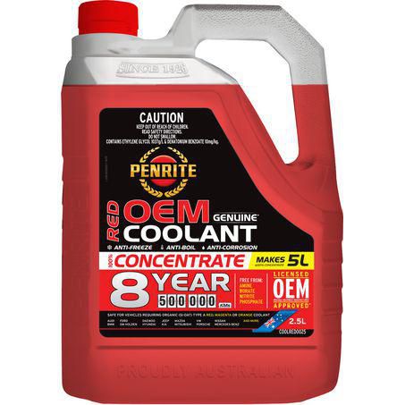 Penrite Red OEM Approved Coolant Concentrate 2. 5L