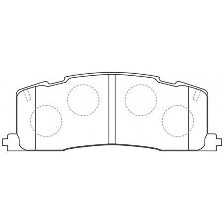 PROSELECT REAR BRAKE PADS - TOYOTA CAMRY MCV1 VCV1 CERAMIC 91-96