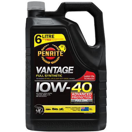 Penrite Vantage Full Synthetic 10W-40 Engine Oil 6L