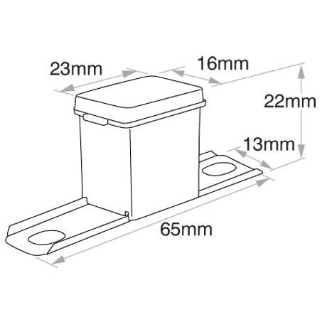 OEX Fusible Link L Type 100A Blue 1 Pce
