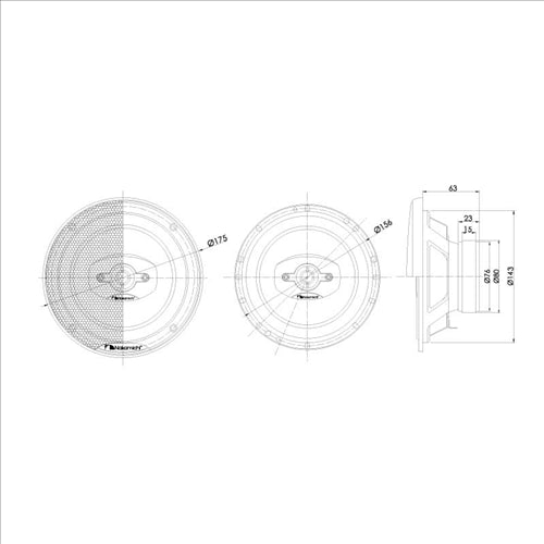 6.5"""" 2-way coaxial Speaker NSE65