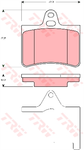 TRW Brake Pad Set (DB2017)