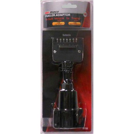 REPCO Trailer Adaptor 7 Pin Flat - 7 Pin Large Round