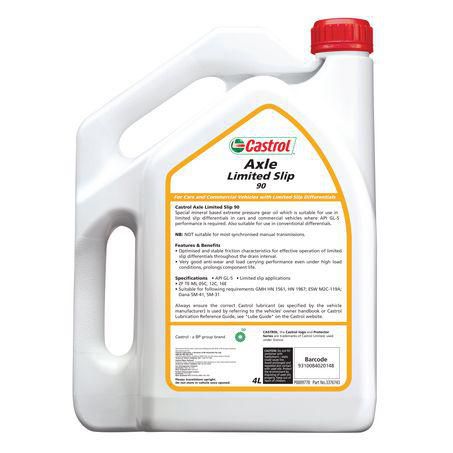 CASTROL LIMITED SLIP 90 GEAR OIL 4L 3376743