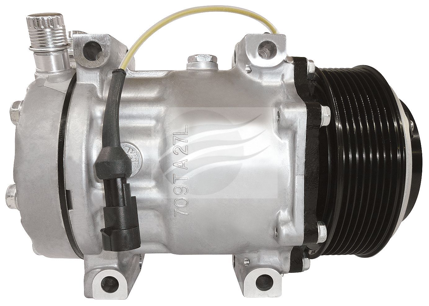 SANDEN COMPRESSOR IVECO POWERSTAR SD7H15 24V 8PV 126MM VOR DIRECT MOUNT
