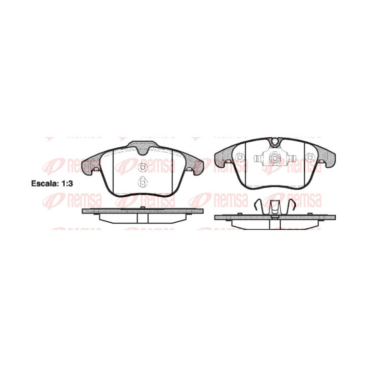 Remsa HPT Brake Pad Set - 1219 00