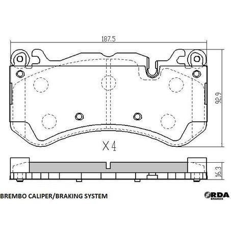 RDA Brakes Extreme Heavy Duty Brake Pad Set RDX2408SM