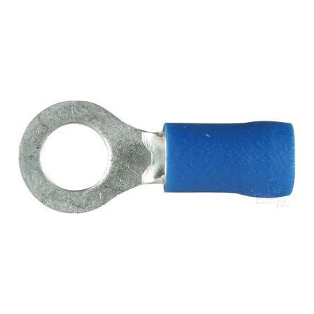 Narva Crimp Terminal Ring Blue Terminal Entry 6.3mm Vinyl 100 Pce