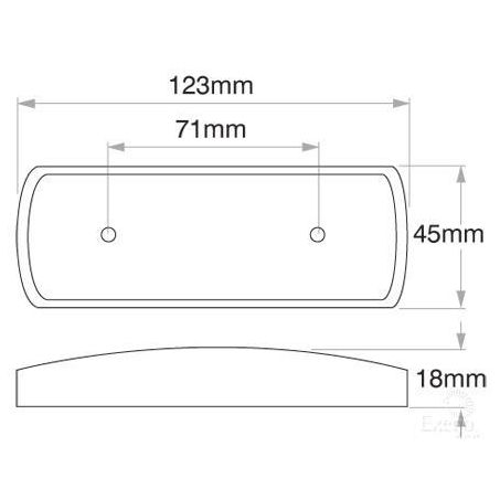 OEX Side Marker Light Amber LED 9 to 33V