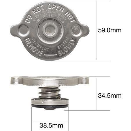 TRIDON NON RECOVERY RADIATOR CAP CR1390