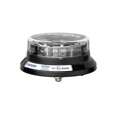 ECCO 12/24V Green Beacon Clear Lens, Low Profile , Fixed Mount Single Bolt EB5101CG