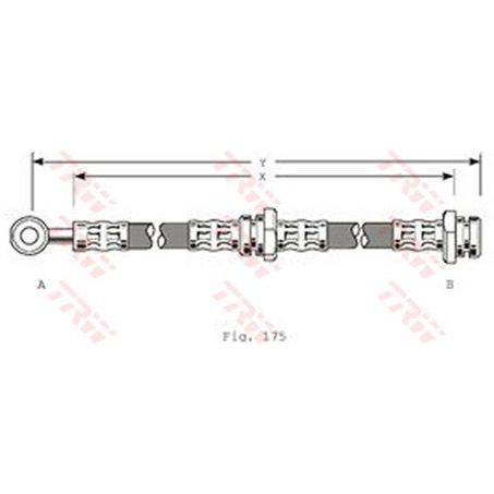 TRW Brake Hose Left Front
