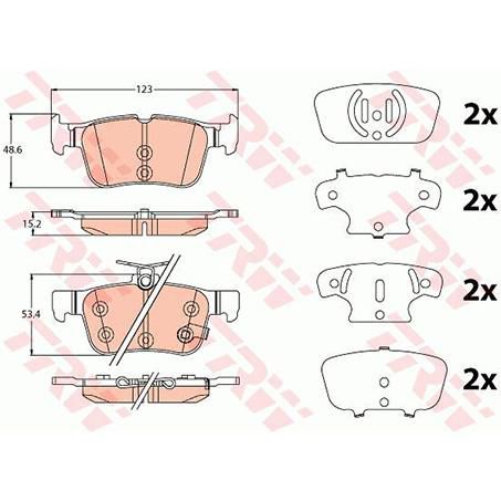 TRW Brake Pad Set
