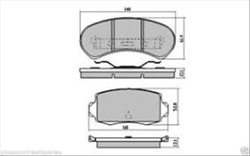 REAR DISC BRAKE PADS - FORD FALCON XE, XF 82-85 DB1078XP