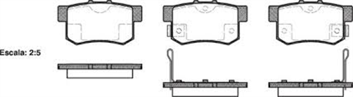 XP REAR DISC BRAKE PADS - HONDA CIVIC 95 - 05
