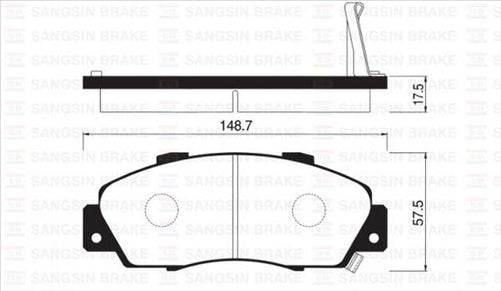 FRONT DISC BRAKE PADS - HONDA CRV , ODYSSEY 00-03 DB1206XP
