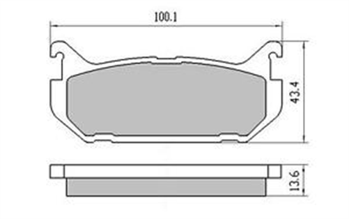 REAR DISC BRAKE PADS - MAZDA 626 GE , GF 91-02 DB1254XP