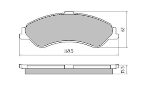 FRONT DISC BRAKE PADS - FORD FALCON AU II , AU III 00-02 DB1375XP
