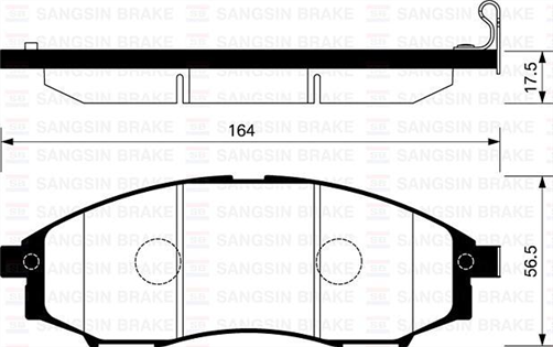 FRONT DISC BRAKE PADS - NISSAN NARVA D22 4WD 97- DB1439XP