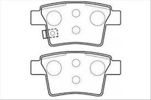 REAR DISC BRAKE PADS - FORD MONDEO III 01-05 DB1713XP