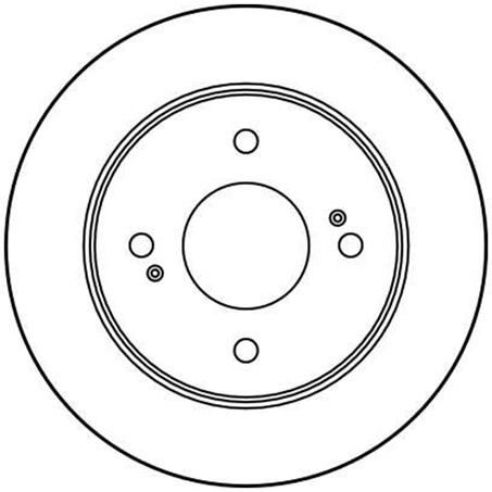 TRW Disc Brake Rotor 258mm x 8 min