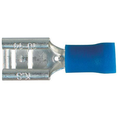 Narva CRIMP TERMINAL FEMALE BLADE BLUE TERMINAL ENTRY 8.0 X 0.8MM VINYL 100