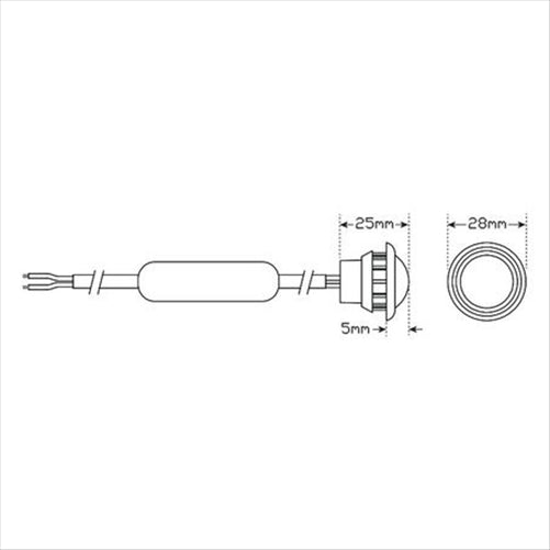 LED AUTO LAMPS Multi Volt Amber LED Side Marker 3 SMD LEDs Blister Pack
