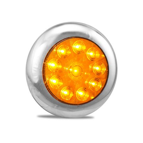 LED AUTO LAMPS LED Autolamps 12/24V Indicator Amber Round