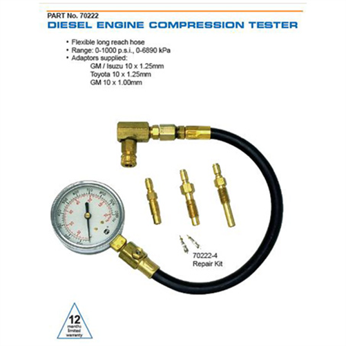ABW TOOLS DIESEL ENGINE COMPRESSION TESTER