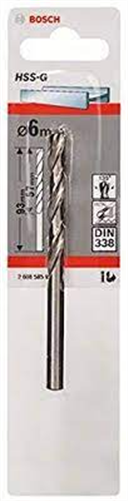 BOSCH METAL DRILL BIT HSS-G 6.0 X 93MM