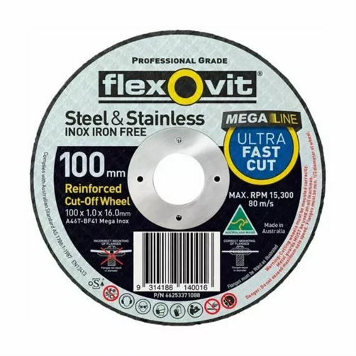 TINKR FLEXOVIT 102X1.0X16 A46TBF41 INOX