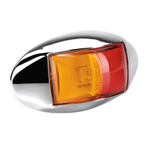 SIDE MARKER LIGHT RED/AMBER LED 9 TO 33V 91404CBL