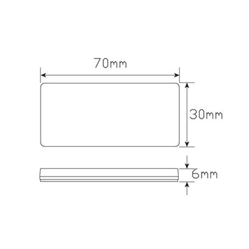 LED Technologies Reflector White Self Adhesive 100 Pack 7030WB