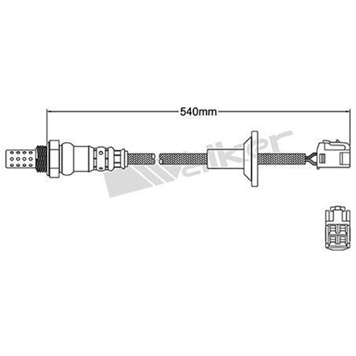 OXYGEN SENSOR DIRECT FIT 4 WIRE 540MM CABLE COS5139