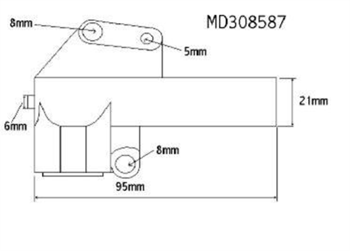Timing Belt Hydraulic Tensioner MD308587