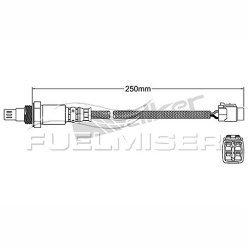 FUELMISER OXYGEN SENSOR DIRECT FIT 4 WIRE 250MM CABLE