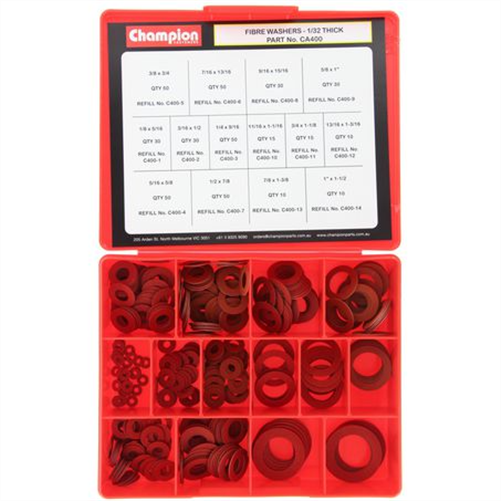 Champion 1/32 Fibre Washer Assortment