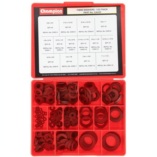 Champion 1/32 Fibre Washer Assortment CA400