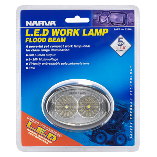 Narva 9-64 Volt L.E.D Work Lamp Flood Beam - 550 Lumens