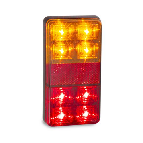 LEDAUT 12V LED Stop/Tail/Indicator Lamp With Reflector 150x80x22M 151BAR