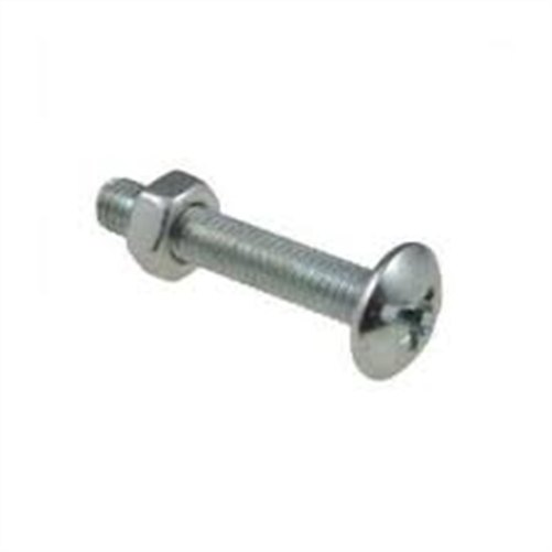 TINKR 1/4x2 GUTTER BOLTS + NUTS ZP