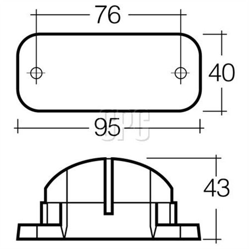 Narva NUMBER PLATE LIGHT LED 9 TO 33V WITH 0.5M LEAD
