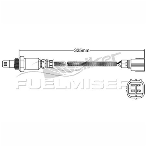 FUELMISER OXYGEN SENSOR DIRECT FIT 4 WIRE 450MM CABLE