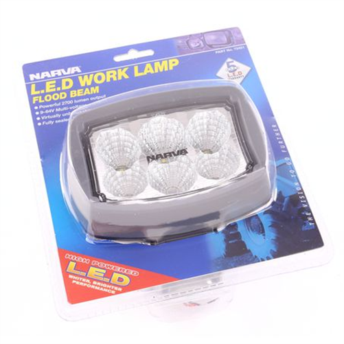 Narva 9-64 Volt L.E.D Work Lamp Flood Beam - 2000 Lumens