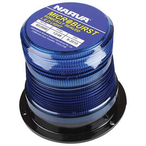 Narva LED Beacon / Strobe Blue 12 to 40V Permanent Mount