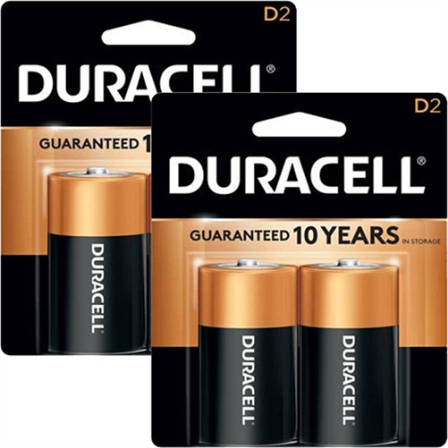 OEX DURACELL BATTERY D - 2 PACK